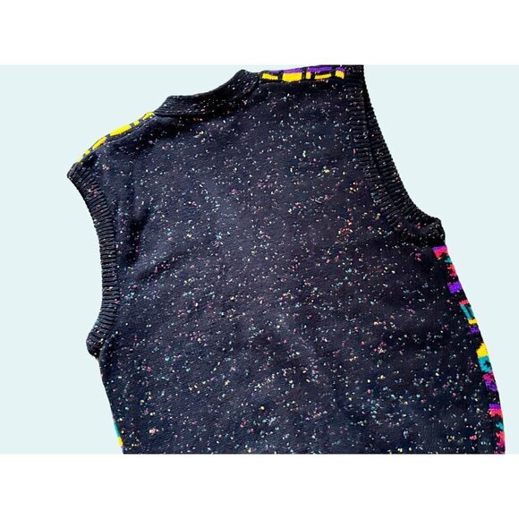 Vintage JUSTINE TODD Southwest Inspired Sweater Vest 80s 90s Size Large - Picture 6 of 8